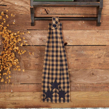 Navy Star Button Loop Kitchen Towel VHC Brands - The Fox Decor